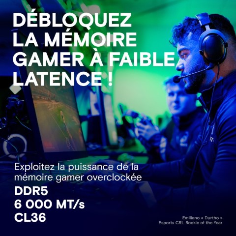 Crucial Pro Overclocking Edition 32Go (2x16Go) DDR5 6000MHz Blanc - Mémoire PC Crucial sur Cybertek.fr - 3