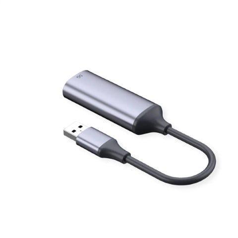 Convertisseur USB-A vers RJ45 - 0,13m - Gris - Connectique réseau - 2