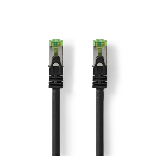 Connectique réseau Nedis Câble RJ45 CAT7 S/FTP - male/male - 10m - Noir