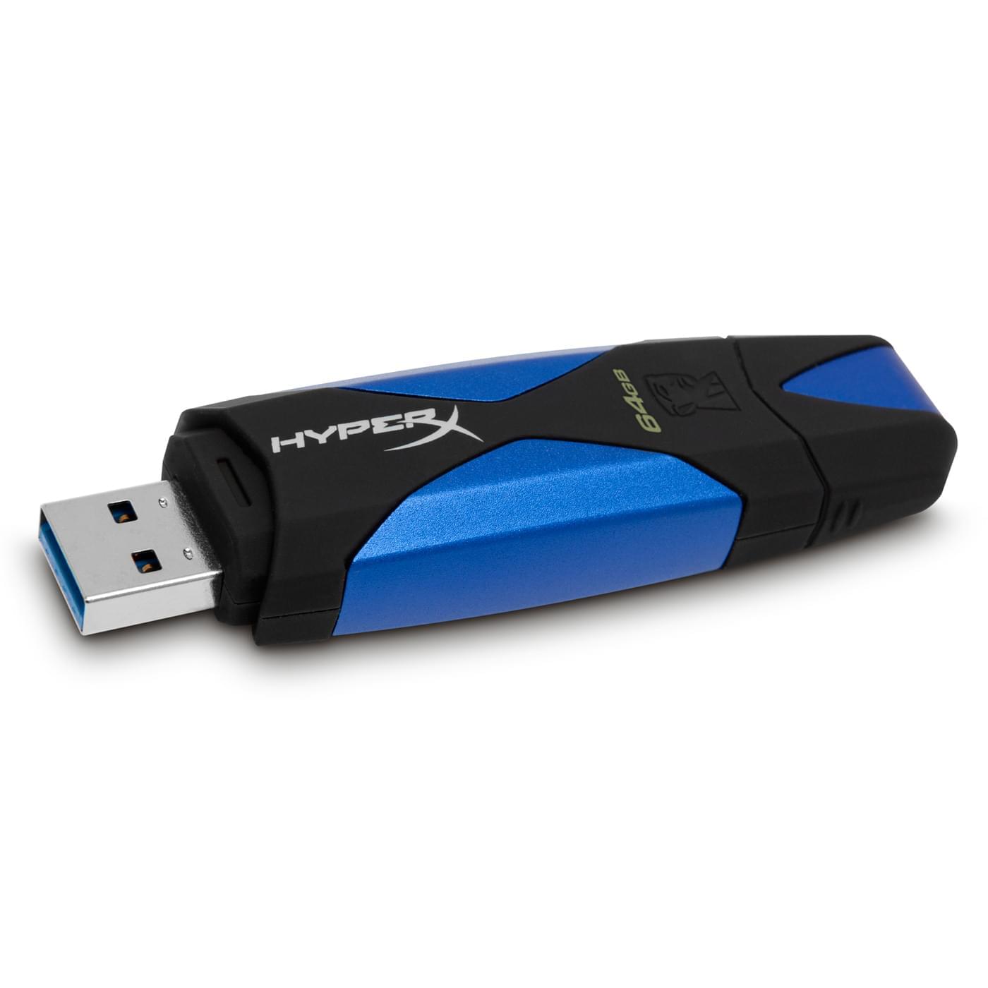 Kingston 64Go USB 3.0 HyperX - Clé USB Kingston - Cybertek.fr - 0