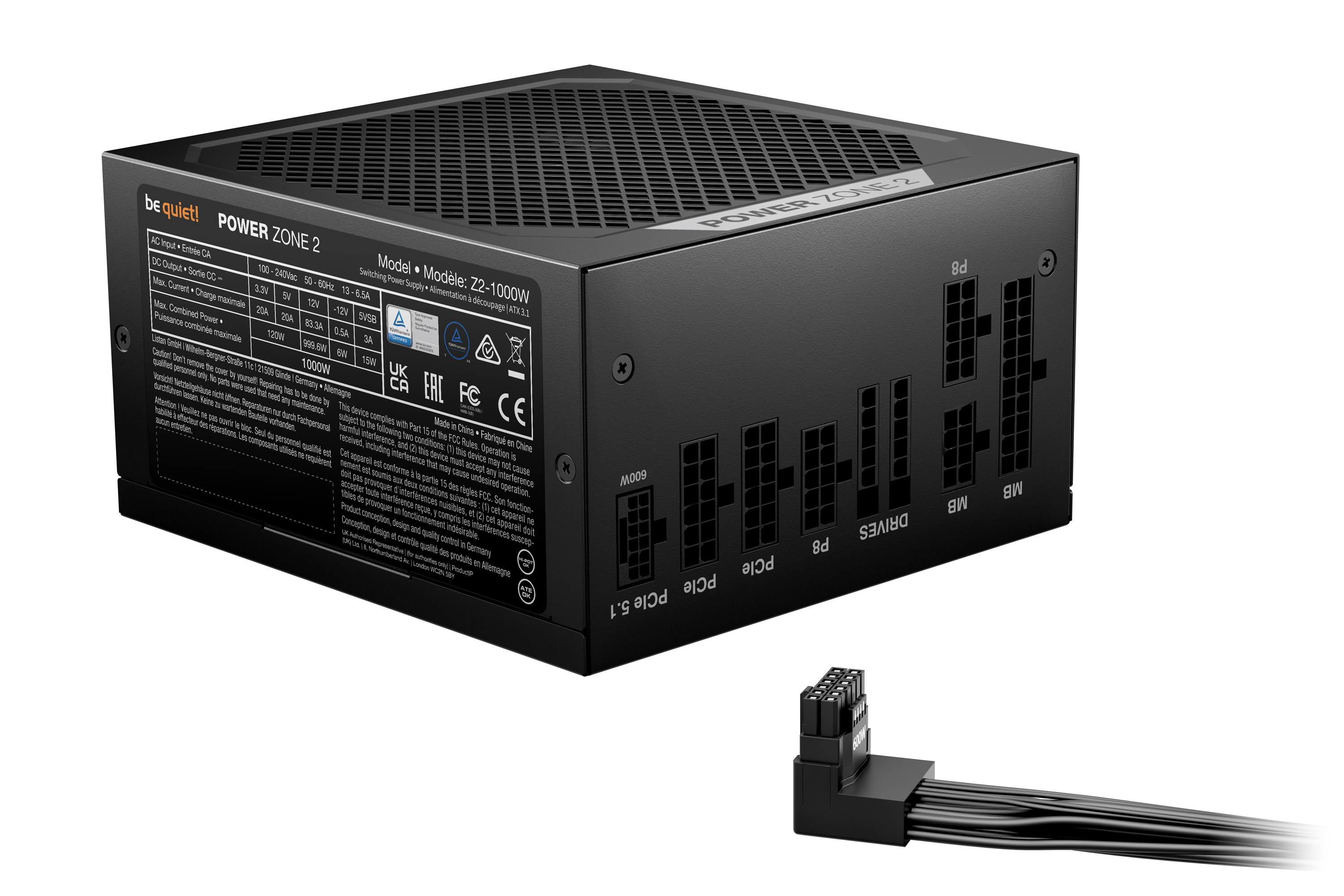 be quiet! 80+ Platinum (1000W) - Alimentation be quiet! - 2