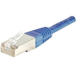 Cordon Cat 6, 5.00 m FTP Bleu - Connectique réseau - Cybertek.fr - 0