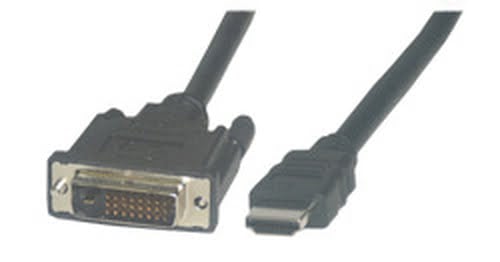 Câble HDMI/DVI-D mâle/mâle - 2m - Connectique TV/Hifi/Video - 0