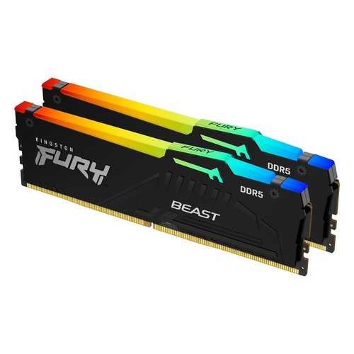 Kingston Fury Beast RGB  (2x16Go DDR5 5600 PC44800) - Mémoire PC Kingston sur Cybertek.fr - 0