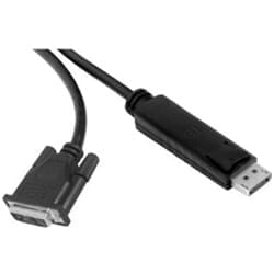 Câble DisplayPort Male vers DVI-D - 1.80m  - Connectique PC - 0