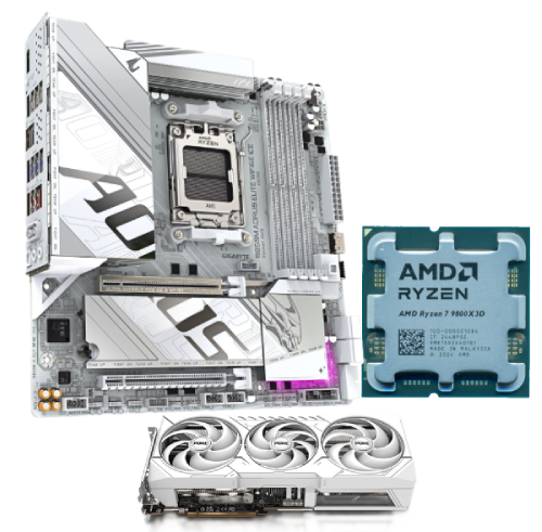 9070 Pure + 9800X3D + B850M W - Cybertek.fr - 0