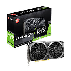 image produit MSI GeForce RTX 3060 VENTUS 2X 12G OC LHR-Seconde Vie-Etat Satisfaisant Cybertek