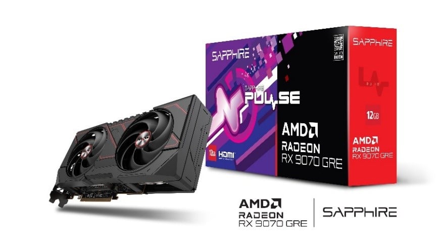 Sapphire Pulse RX 9070 GRE OC 12Go  - Carte graphique Sapphire - 0