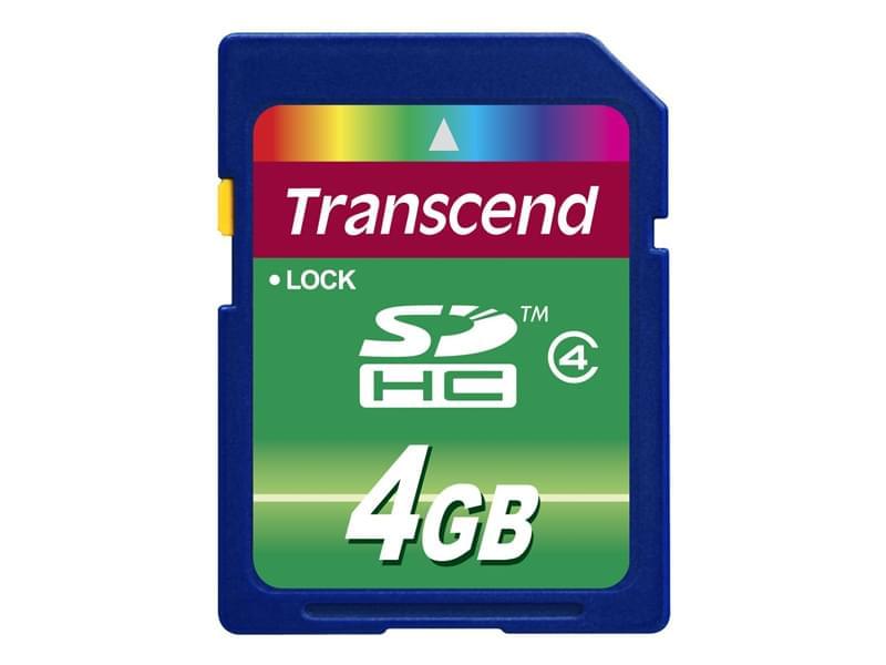 Transcend SDHC 4Go  class 4 - Carte mémoire Transcend - 0