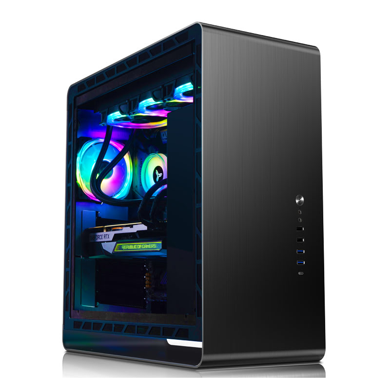 Jonsbo UMX6 TG Black Noir - Boîtier PC Jonsbo - Cybertek.fr - 1