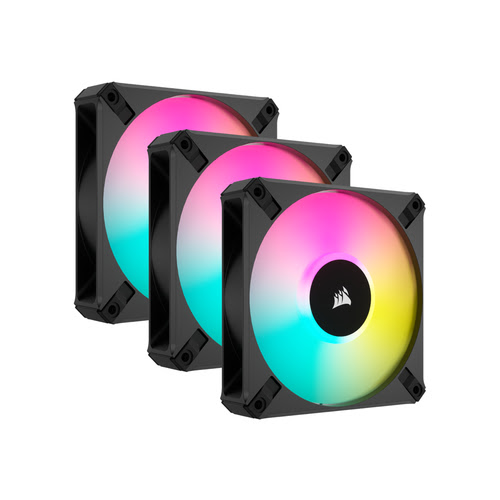 image produit Corsair iCUE AF120 Elite RGB 120mm Noir (x3)-CO-9050154-WW Cybertek