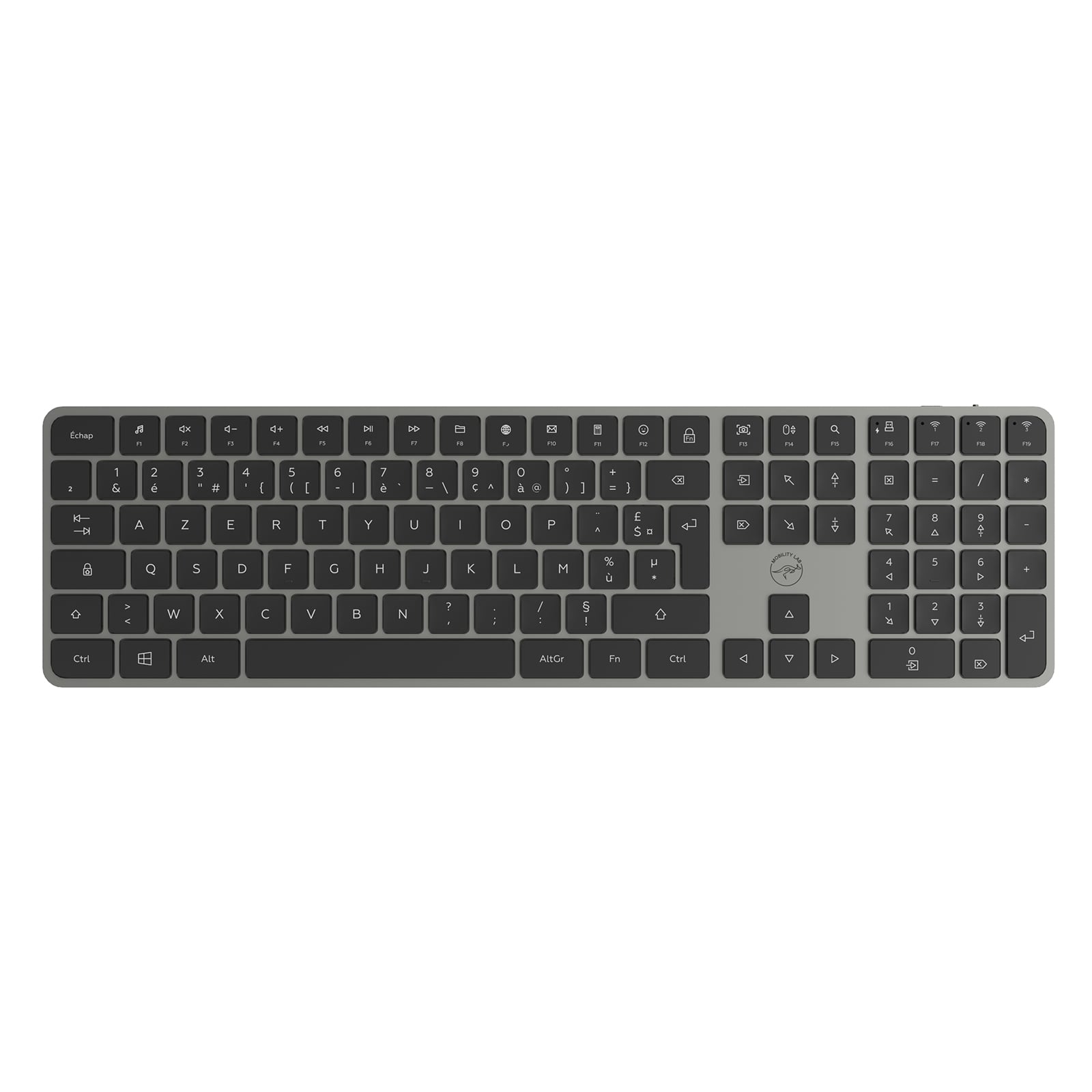 Mobility Lab CP430W – Multiconnexion/Gris - Pack Clavier/Souris - 1