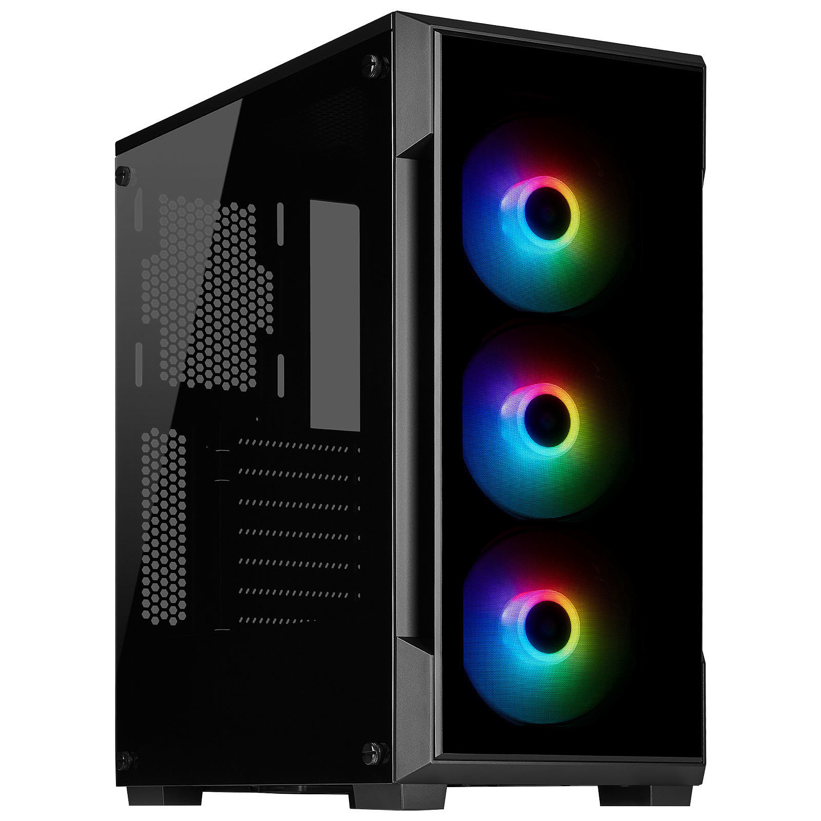 Corsair iCUE 220T RGB Tempered Black Noir - Boîtier PC Corsair - 0