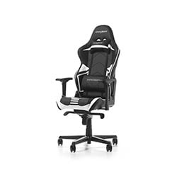 DXRacer Racing Pro R131-NW - Noir/Blanc/Simili Cuir/4D