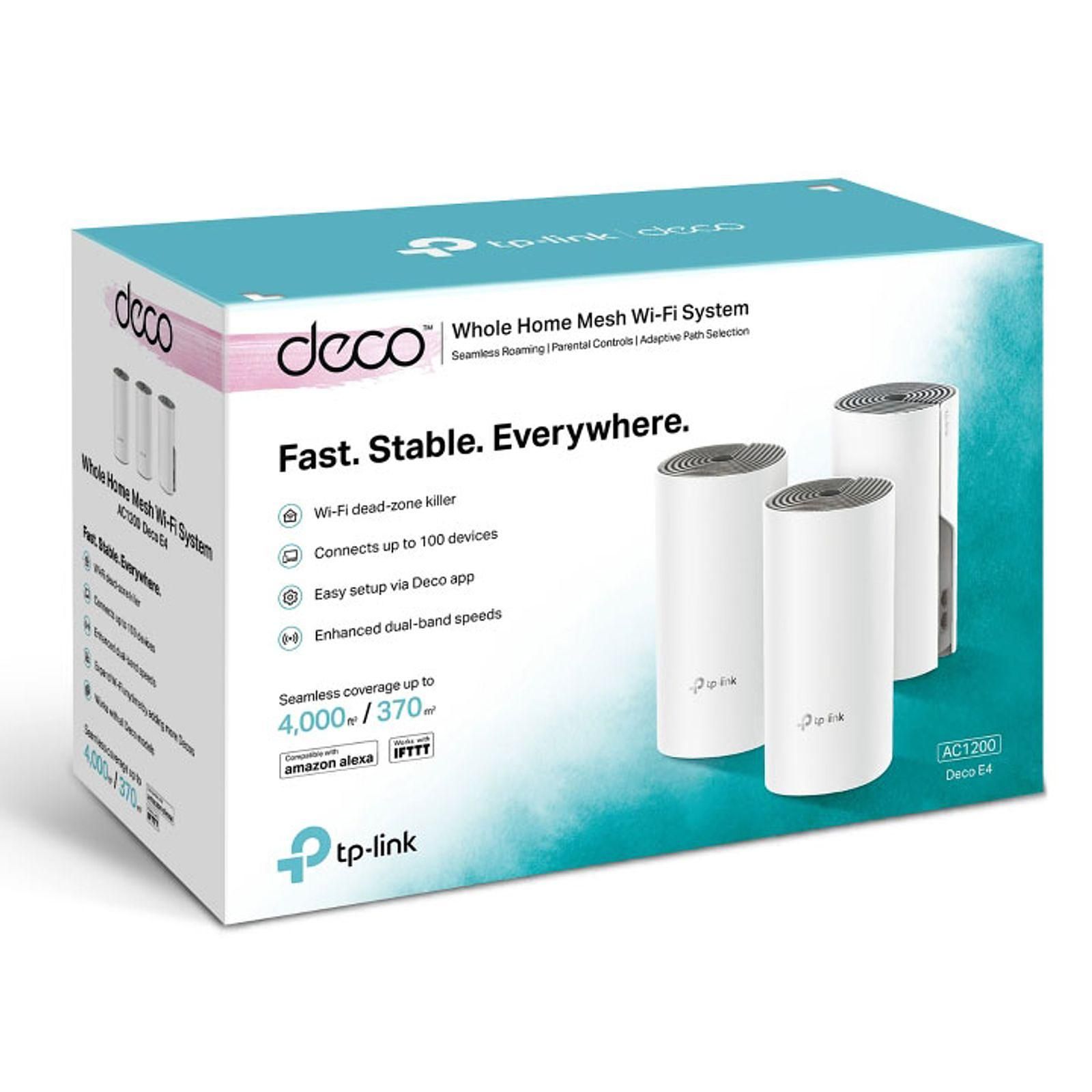 TP-Link DECO E4 Mesh 1200 (Pack de 3) - Cybertek.fr - 1