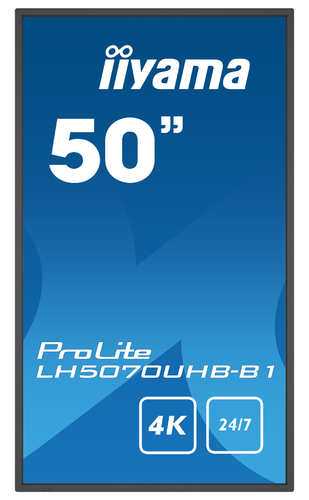 Iiyama LH5070UHB-B1 (LH5070UHB-B1) - Achat / Vente Affichage dynamique sur Cybertek.fr - 2