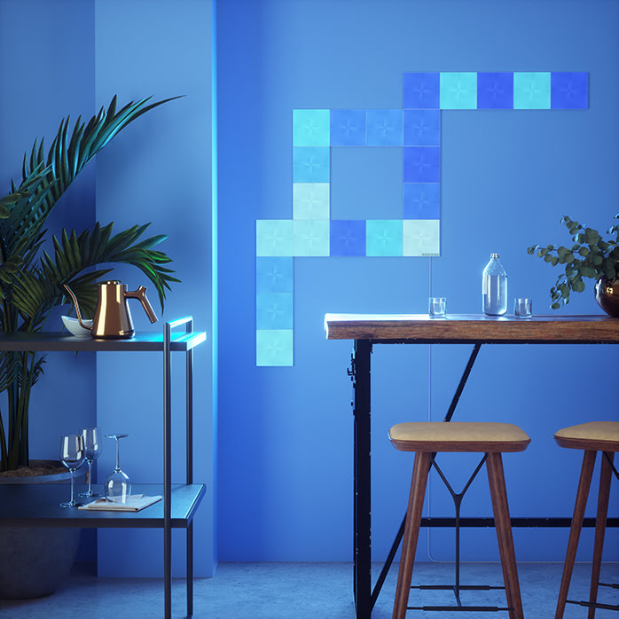 Nanoleaf Canvas Starter Kit - 9 pièces (NL29-0002SW-9PK) - Achat / Vente Objet connecté / Domotique sur Cybertek.fr - 7