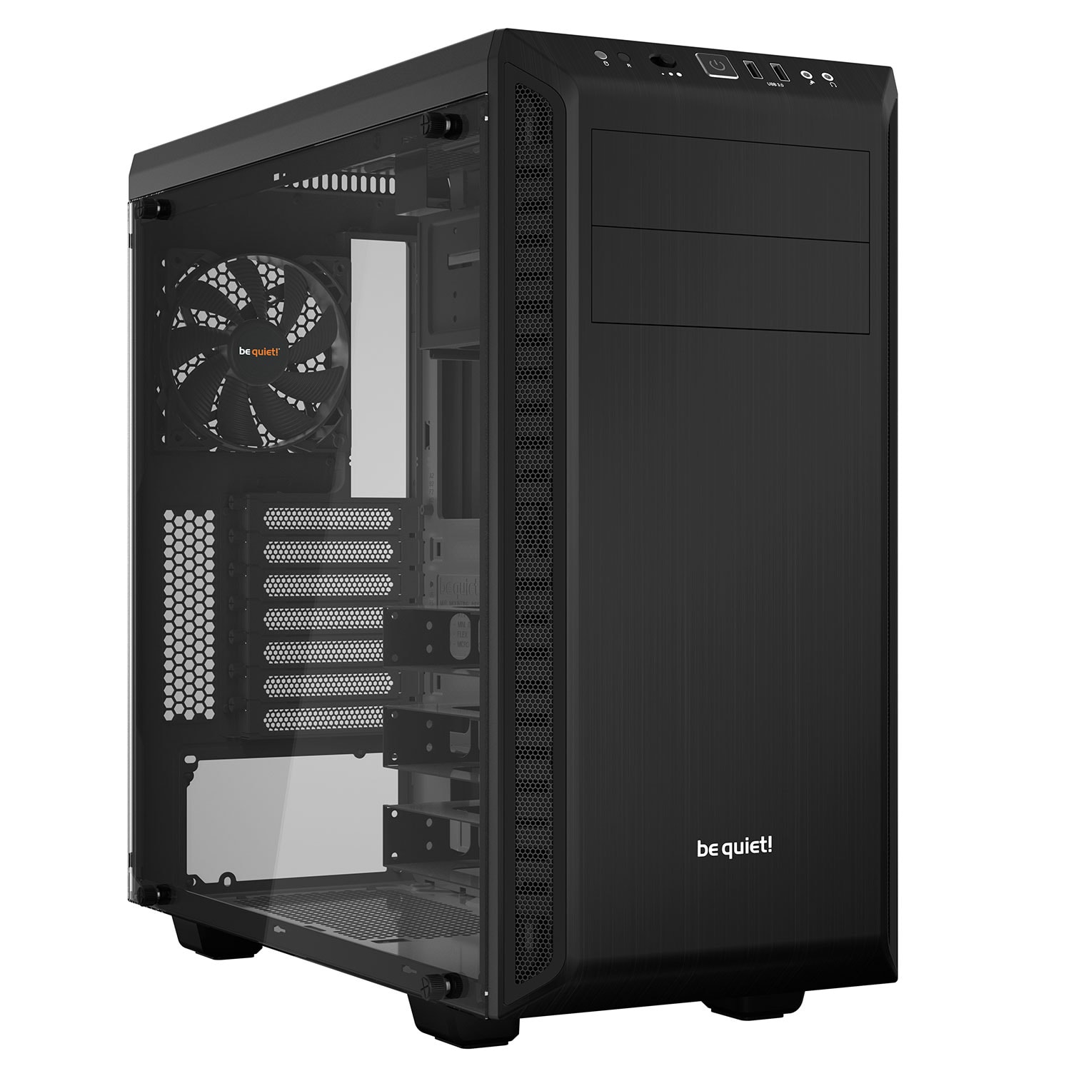be quiet! Pure Base 600 Black Window BGW21 Noir - Boîtier PC - 0
