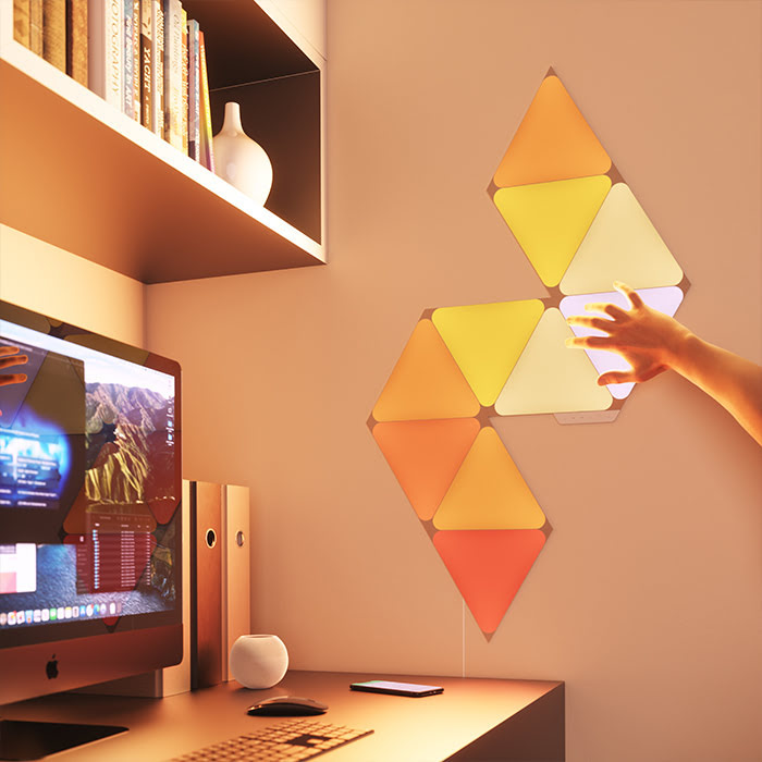 Nanoleaf Shapes Triangles Starter Kit - 9 Pièces (NL47-0002TW-9PK) - Achat / Vente Objet connecté / Domotique sur Cybertek.fr - 2