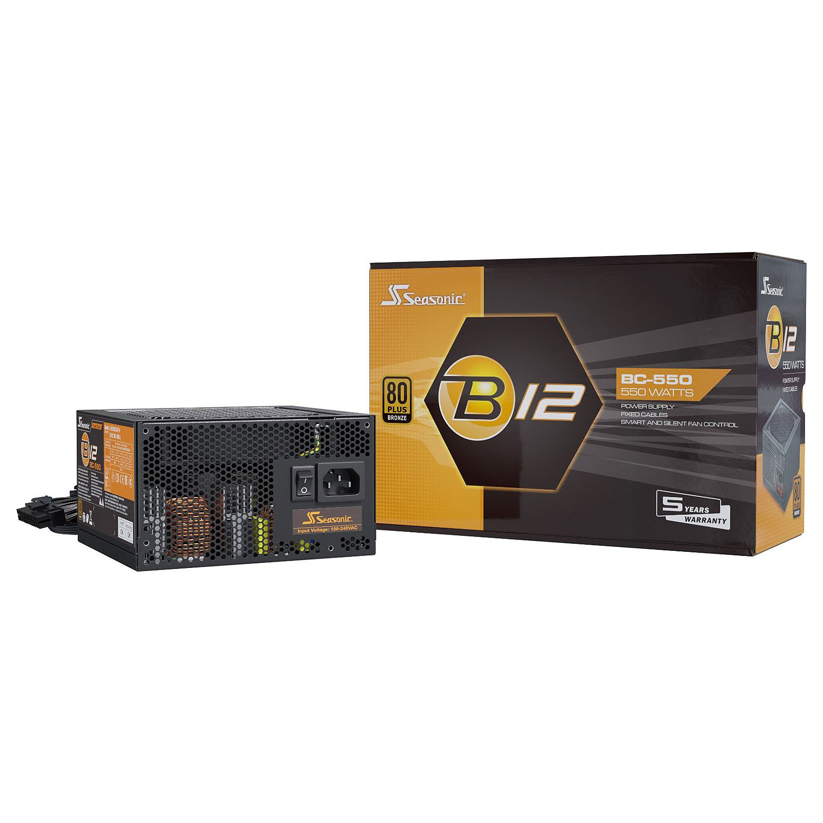 Seasonic B12 BC-550 (550W 80+ Bronze) - Alimentation Seasonic