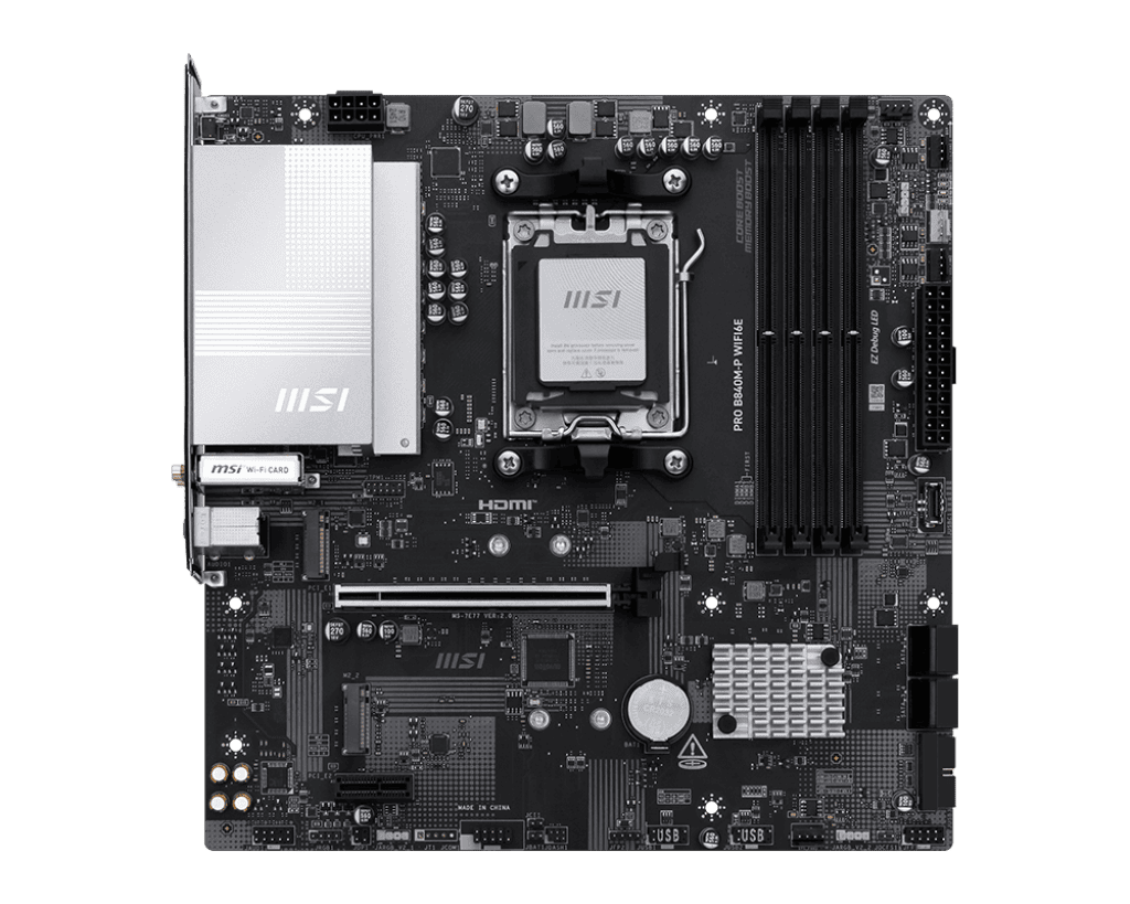 MSI PRO B840M-P WIFI6E Micro-ATX  - Carte mère MSI - Cybertek.fr - 1