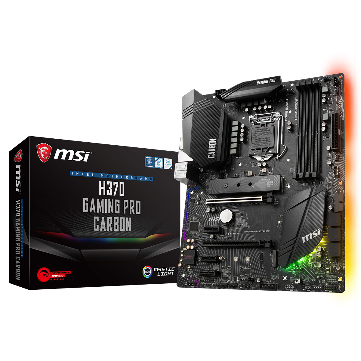 MSI H370 GAMING PRO CARBON ATX  - Carte mère MSI - Cybertek.fr - 0