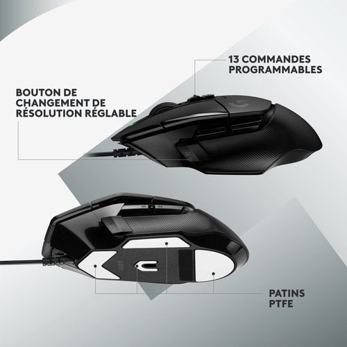 Logitech G502 X BLACK - Souris PC Logitech - Cybertek.fr - 11