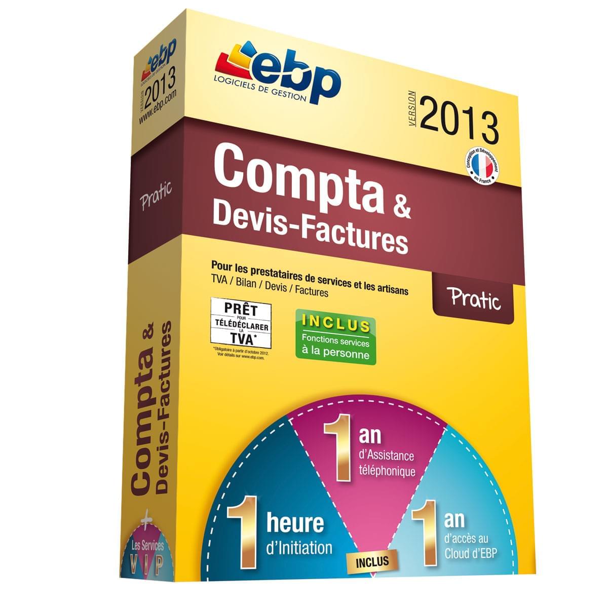 EBP Compta Devis Factures Pratic 2013  + Services VIP - Logiciel application - 0