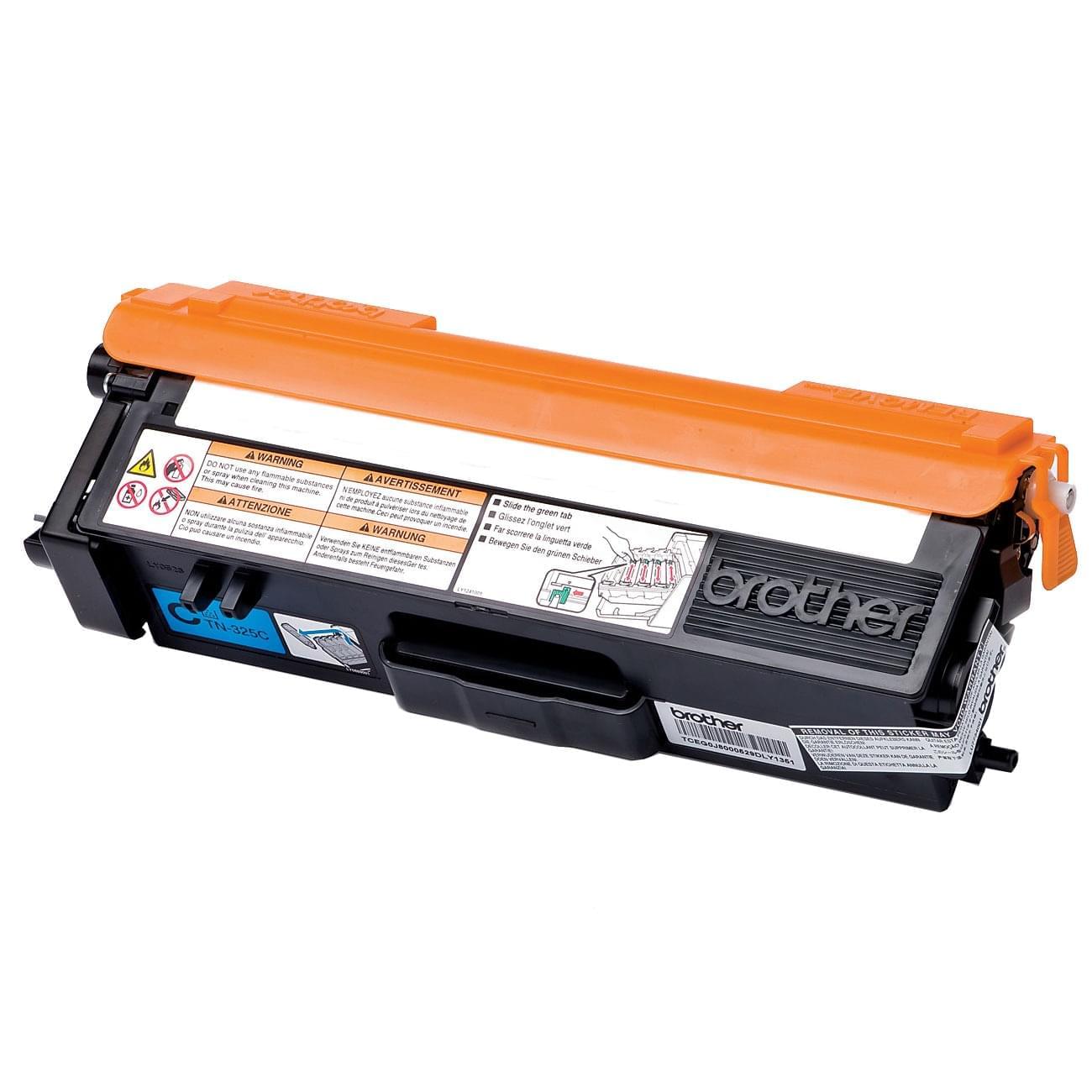 Toner TN320C Cyan - 1500p pour imprimante Laser Brother - 0