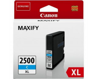 Cartouche PGI-2500XLC Cyan pour imprimante Jet d'encre Compatible Canon - 0