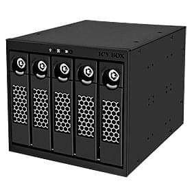 Backplane 5 x SATA 1&2 Noir - IB-555SSK-B - Tiroir extractible - 0