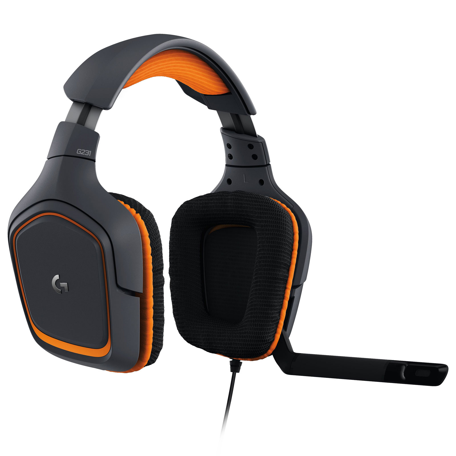 Logitech G231 Prodigy Gaming Headset Stereo Orange - Micro-casque - 4