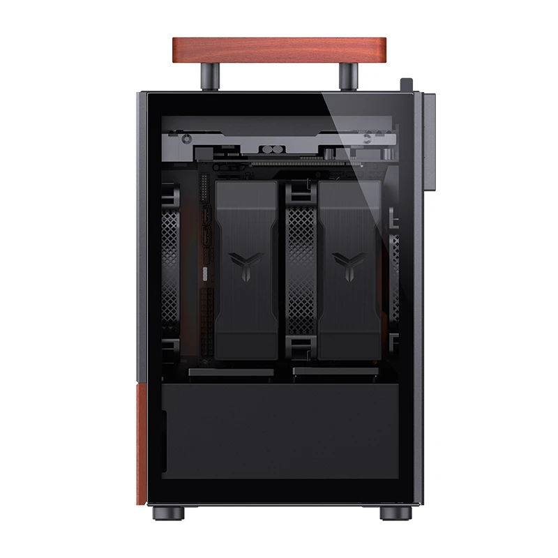 Jonsbo T6 PC TG Black/Wood Noir - Boîtier PC Jonsbo - Cybertek.fr - 4
