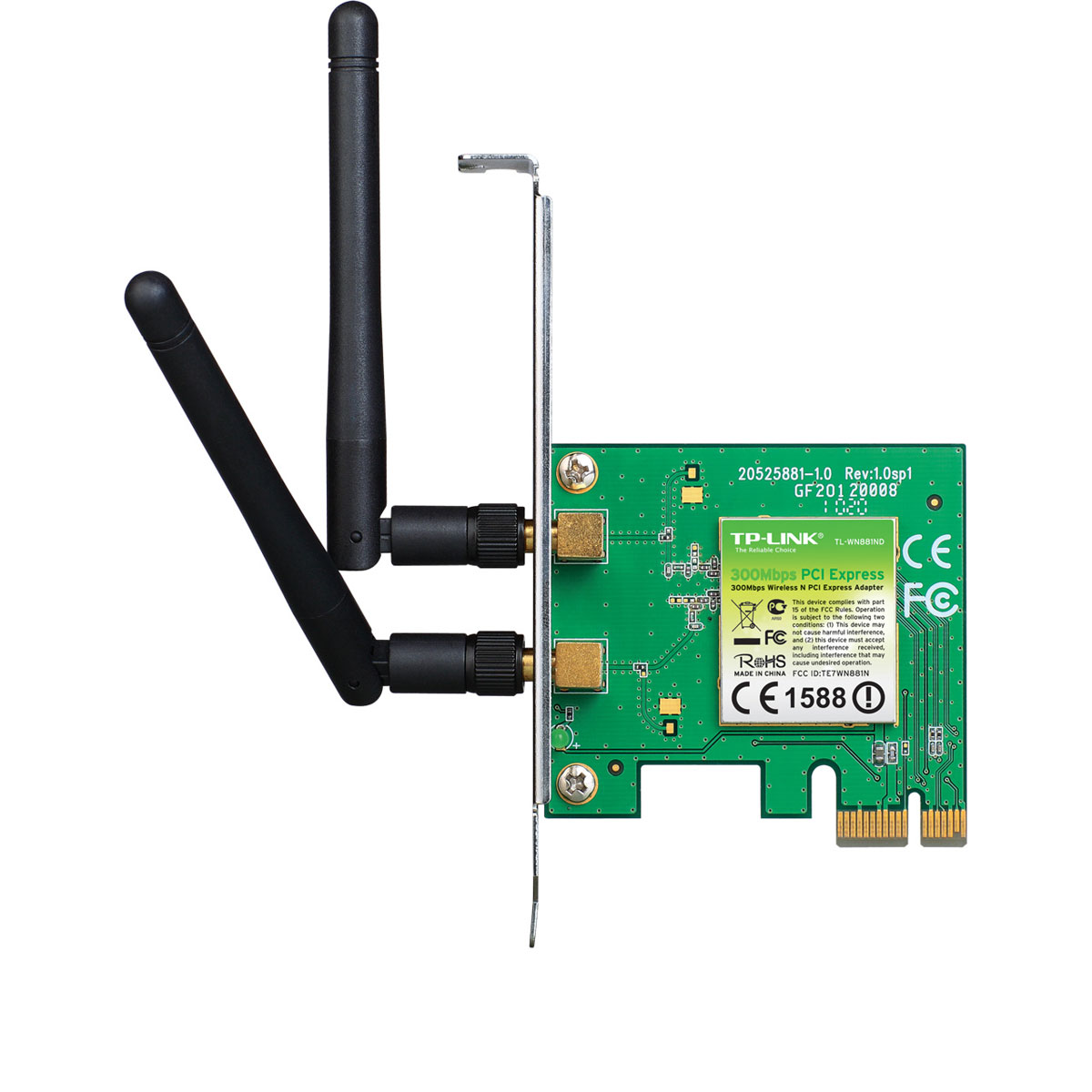 TP-Link PCI-E WiFi 802.11N 300Mbits - TL-WN881ND-Seconde Vie-Parfait Etat - Carte réseau - 0