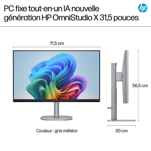 HP OmniStudio 32" 4K/U5-226V/16Go/1To/Webcam/W11 - All-In-One PC/MAC - 5