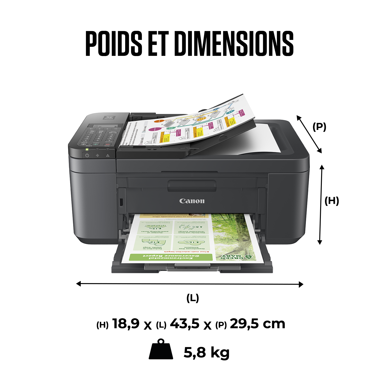 Imprimante multifonction Canon PIXMA TR4755i Black - Cybertek.fr - 2