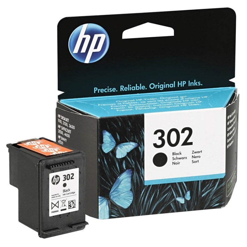 HP 302 (F6U66AE) - Noir - Cartouche imprimante - LDLC