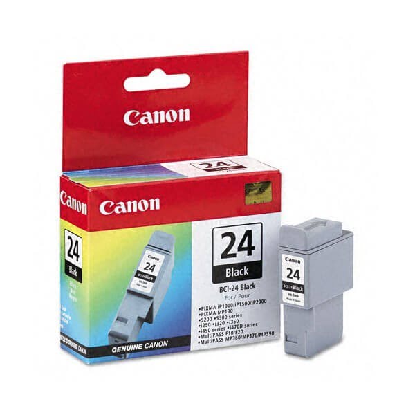 Cartouche BCI 24 Noire - 6881A002 pour imprimante Jet d'encre Canon - 0