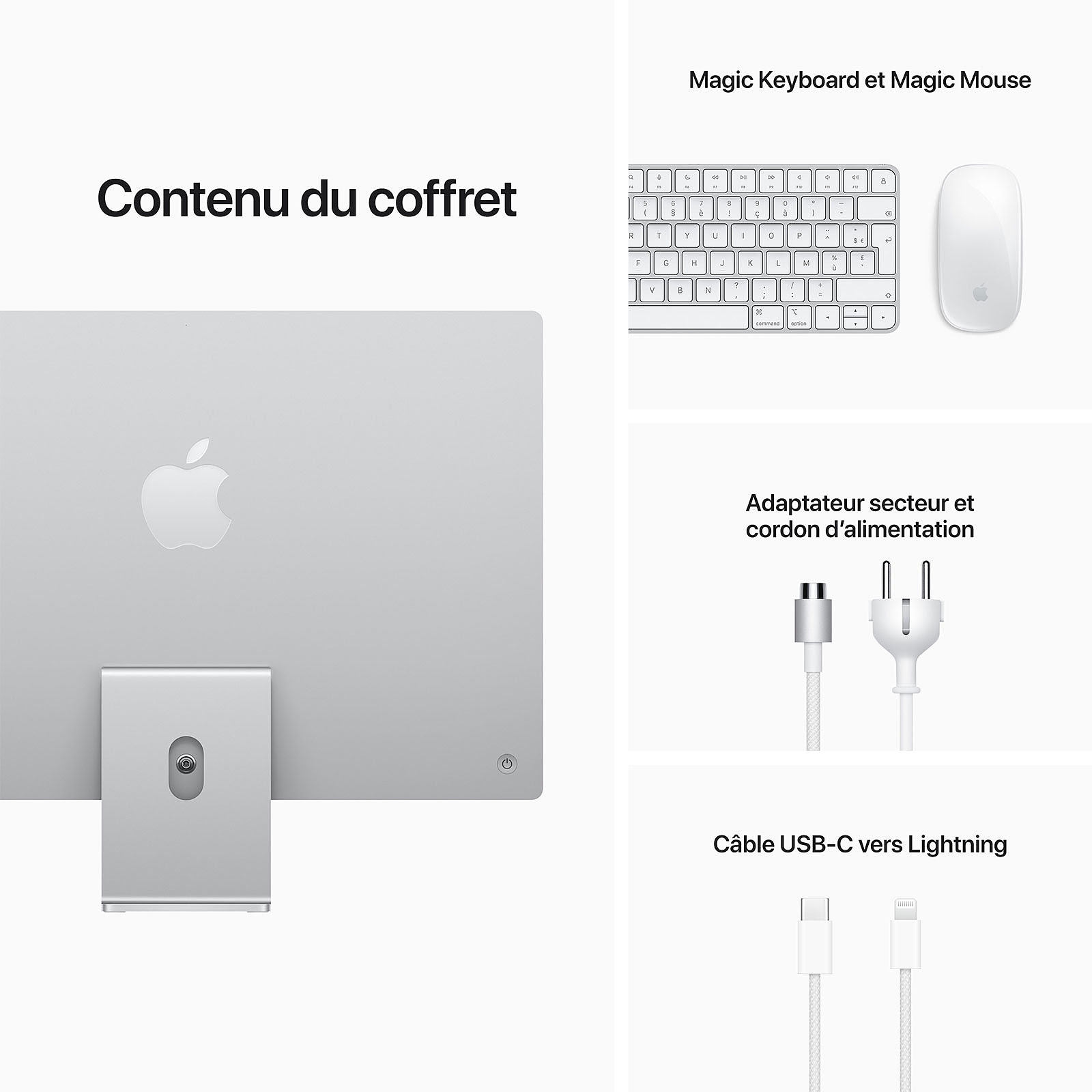 Apple iMac Argent MGPC3FN/A - All-In-One PC/MAC Apple - 1
