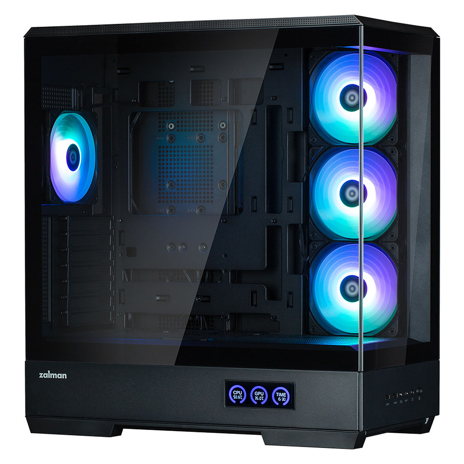 Zalman P50 DS RGB Noir Noir - Boîtier PC Zalman - Cybertek.fr - 3