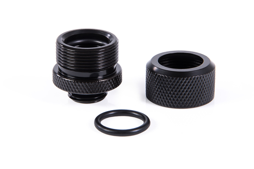 Alphacool Pack de 6 Fitting pour Tube rigide noir 14mm G1/4 - Watercooling - 3