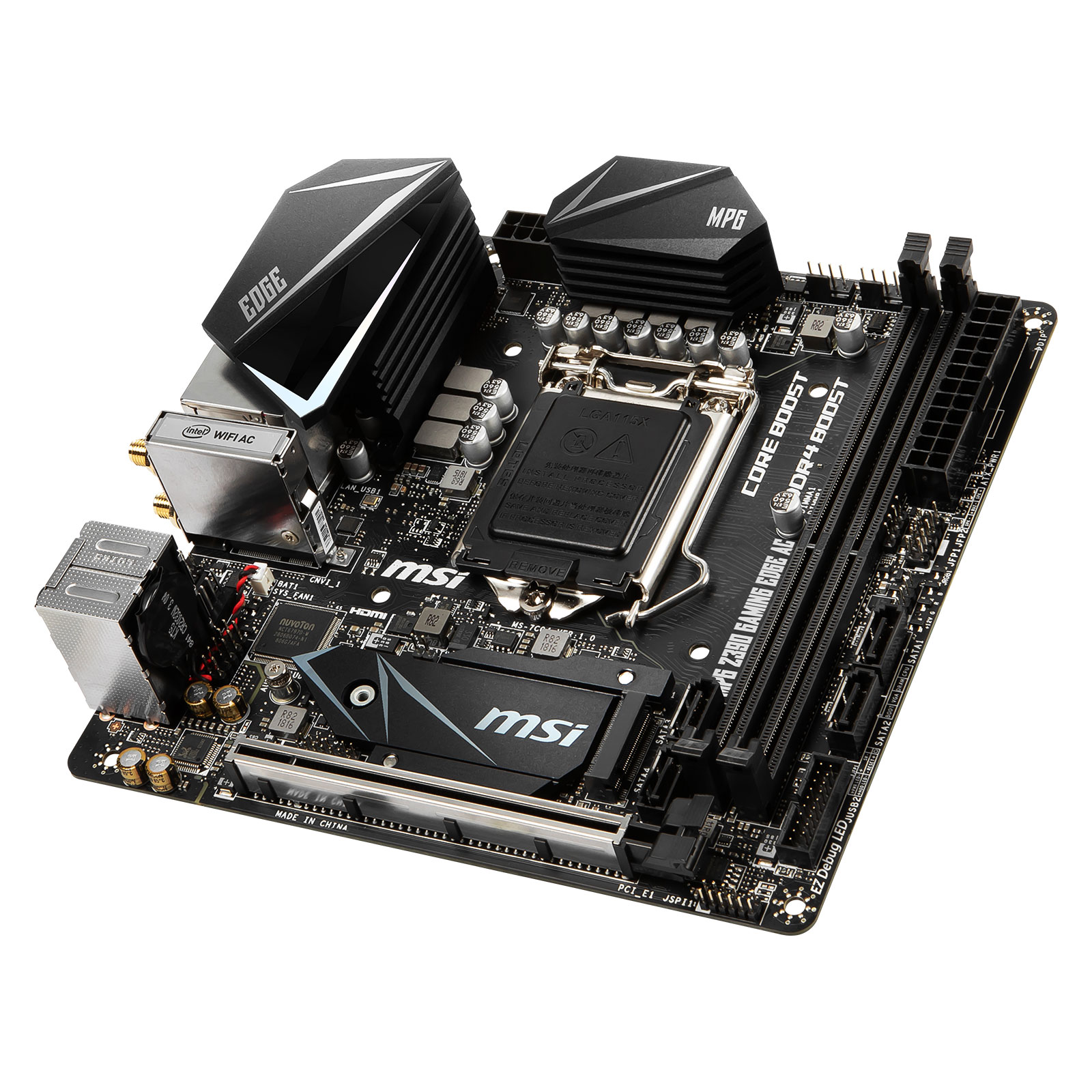 MSI Z390I GAMING EDGE AC Mini-ITX  - Carte mère MSI - Cybertek.fr - 2