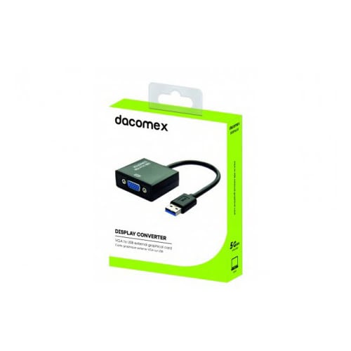 Connectique PC Dacomex Adaptateur USB3.0 vers VGA avec chipset graphique 
