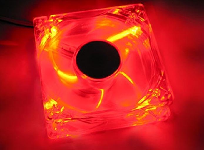 Revoltec Ventilateur boîtier 8cm Dark Red RL022 - Accessoire boîtier - 0