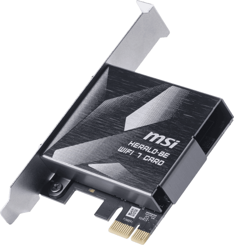 MSI PCI-E HERALD WIFI 7 BE9400 BT 5.4 - Carte réseau MSI - 0