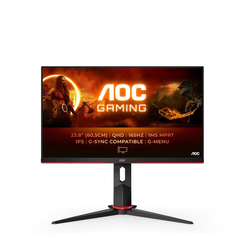 AOC 24 pouces  Q24G2A/BK - Ecran PC AOC - Cybertek.fr - 0
