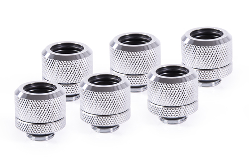 image produit Alphacool Pack de 6 Fitting pour Tube rigide Argent 14mm Cybertek