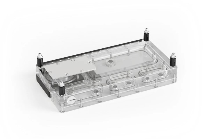 Alphacool Core Distro Plate 240 gauche V.2 avec pompe D5 Apex (13872) - Achat / Vente Accessoires watercooling sur Cybertek.fr - 2