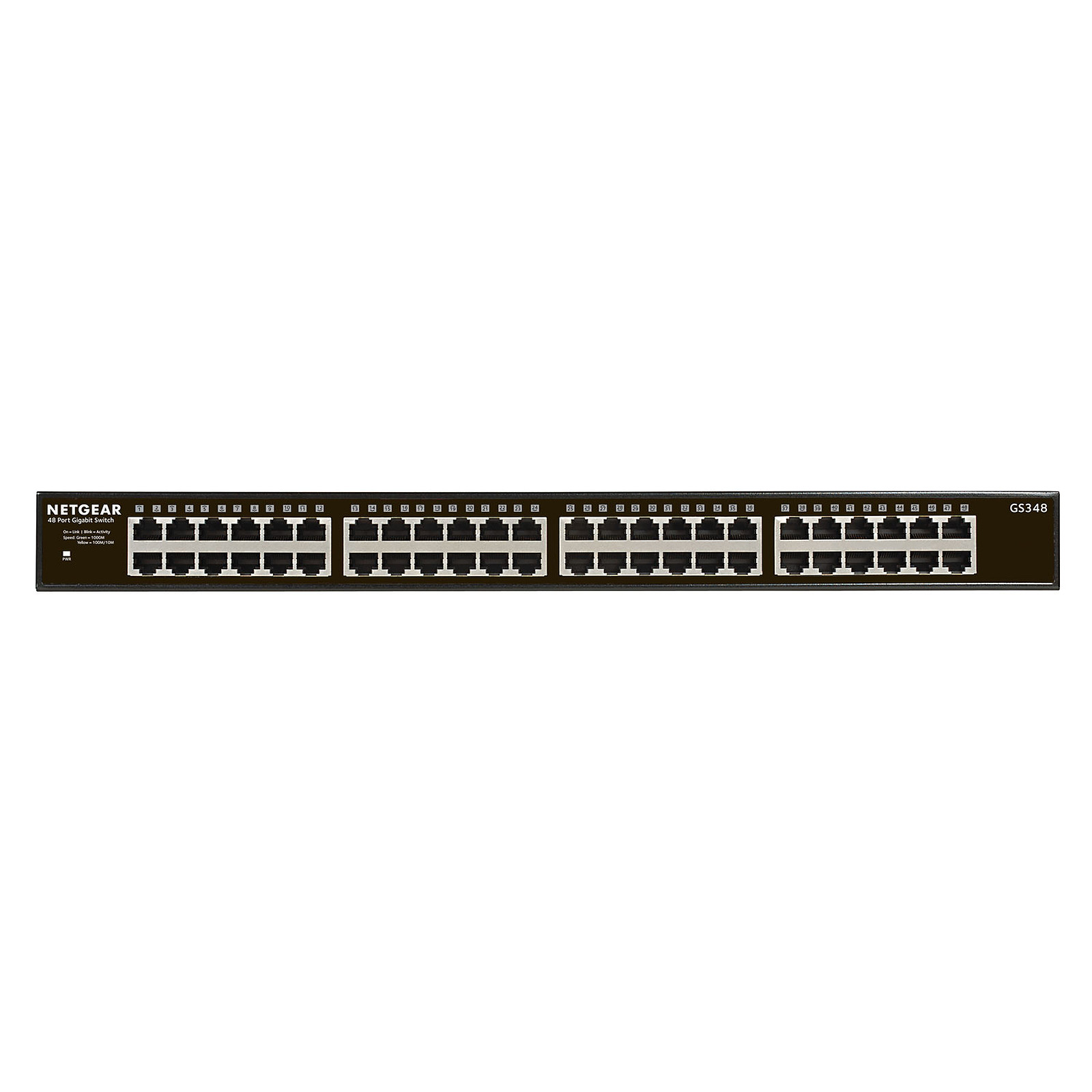 Switch Netgear 48 ports 10/100/1000 GS348# - Cybertek.fr - 2