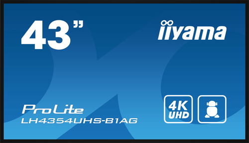 Iiyama LH4354UHS-B1AG (LH4354UHS-B1AG) - Achat / Vente Affichage dynamique sur Cybertek.fr - 1